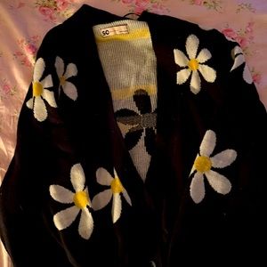 Daisy printed cardigan never worn before